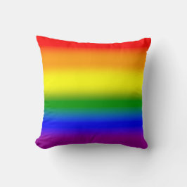 Cojín Decorativo Bandera de Orgullo LGBTQ+ Arcoíris de Gradiente -