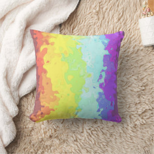 Cojín Decorativo Bandera de Orgullo Neurogénero Abstracta Boho Groo