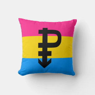 Cojín Decorativo Bandera de Orgullo Pansexual