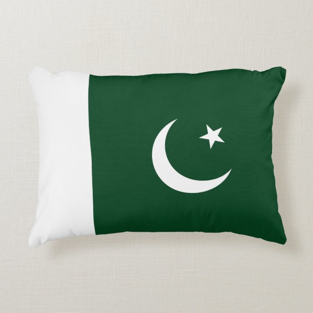 Cojín Decorativo Bandera de Pakistán (Anverso)