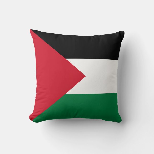 Cojín Decorativo Bandera de Palestina (Anverso)