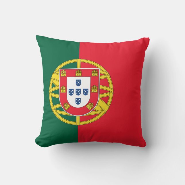 Cojín Decorativo Bandera de Portugal (Anverso)