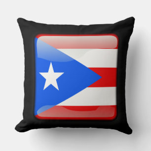 Cojín Decorativo Bandera de Puerto Rico