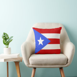 Cojín Decorativo Bandera de Puerto Rico