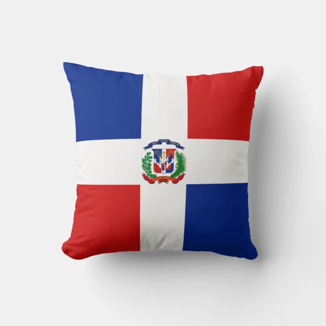 Cojín Decorativo Bandera de República Dominicana x Pabellón (Anverso)