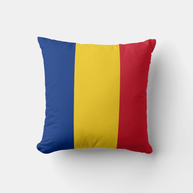 Cojín Decorativo Bandera de Rumania (Anverso)