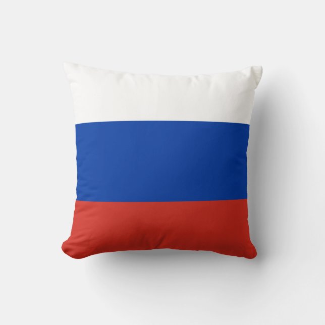 Cojín Decorativo Bandera de Rusia (Anverso)