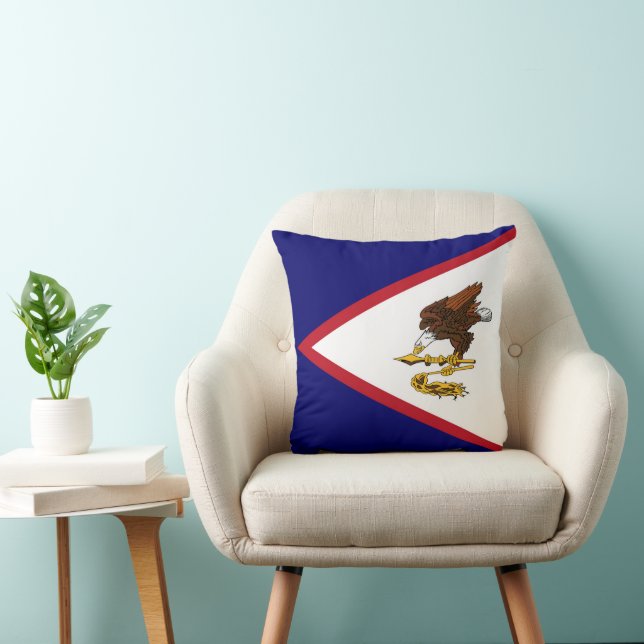 Cojín Decorativo Bandera de Samoa Americana (Silla)