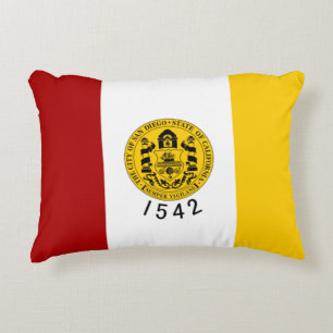 Cojín Decorativo Bandera de San Diego, California