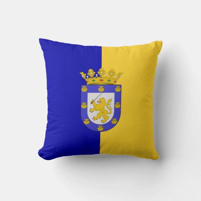 Cojín Decorativo Bandera de Santiago (Chile) (Anverso)