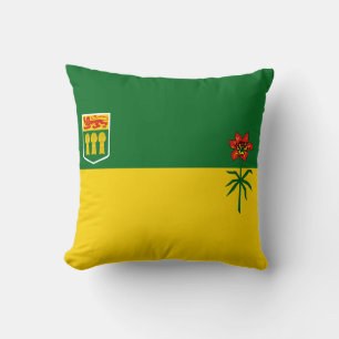 Cojín Decorativo Bandera de Saskatchewan