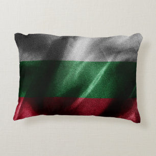 Cojín Decorativo Bandera de seda de Bulgaria
