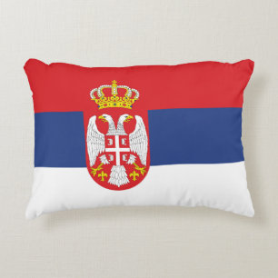 Cojín Decorativo Bandera de Serbia