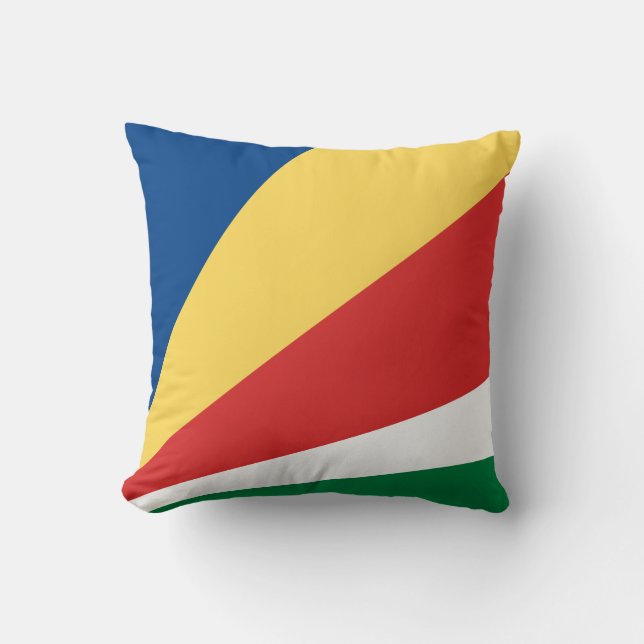 Cojín Decorativo Bandera de Seychelles (Anverso)