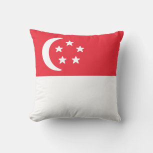 Cojín Decorativo Bandera de Singapur