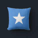 Cojín Decorativo Bandera de Somalia (somalí)<br><div class="desc">Productos de bandera mundial de personalizable - Por favor,  no dude en añadir su propio texto.</div>