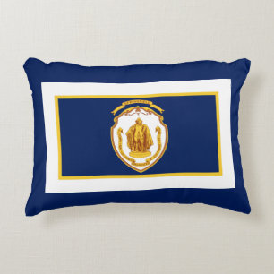 Cojín Decorativo Bandera de Springfield, Massachusetts