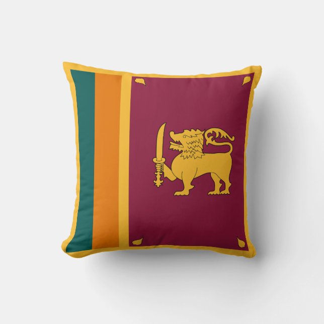 Cojín Decorativo Bandera de Sri Lanka (Anverso)