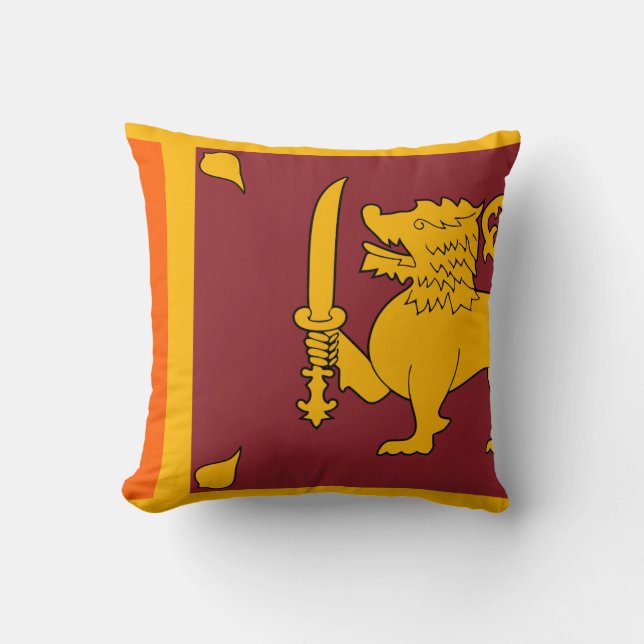 Cojín Decorativo Bandera de Sri Lanka (Anverso)