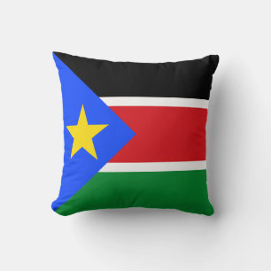 Cojín Decorativo Bandera de Sudán del Sur