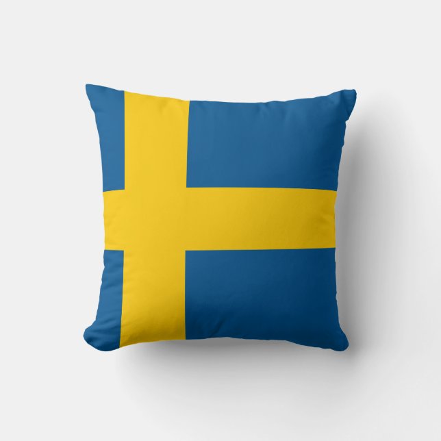 Cojín Decorativo bandera de Suecia (Anverso)