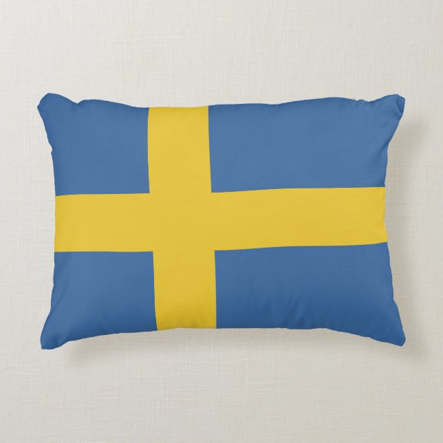 Cojín Decorativo Bandera de Suecia (Anverso)