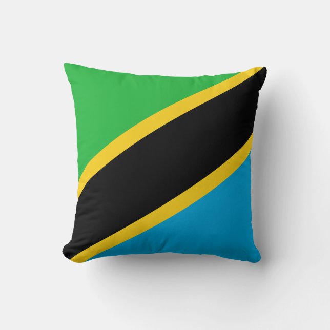 Cojín Decorativo Bandera de Tanzania (Anverso)