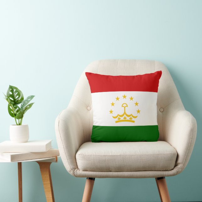 Cojín Decorativo Bandera de Tayikistán (Silla)