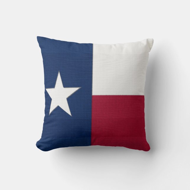 Cojín Decorativo Bandera de Texas (Anverso)