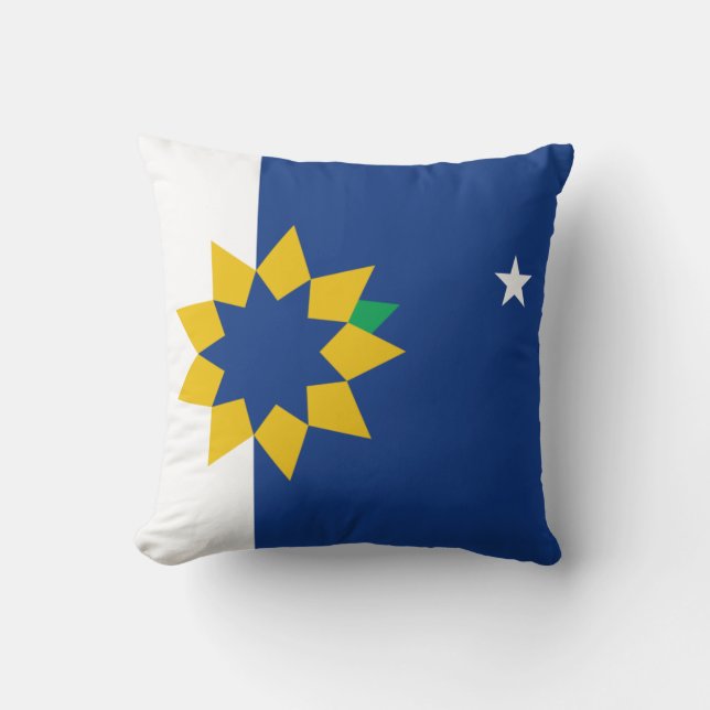 Cojín Decorativo Bandera de Topeka (Kansas) (Anverso)