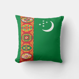 Cojín Decorativo Bandera de Turkmenistán