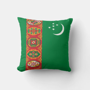 Cojín Decorativo Bandera de Turkmenistán