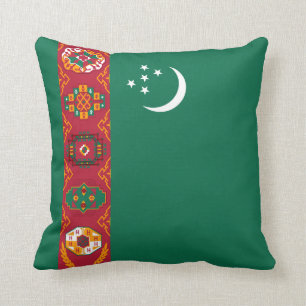 Cojín Decorativo Bandera de Turkmenistán x Pilar