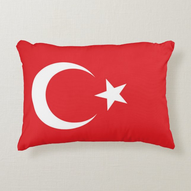 Cojín Decorativo Bandera de Turquía (Anverso)