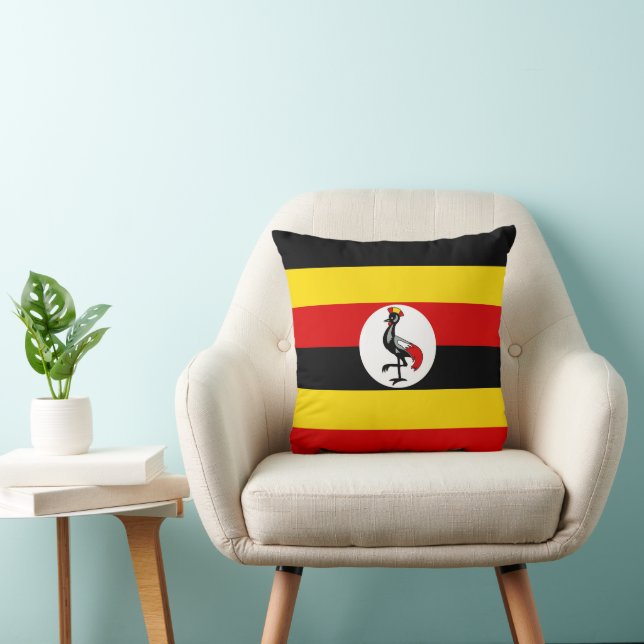 Cojín Decorativo Bandera de Uganda (Silla)