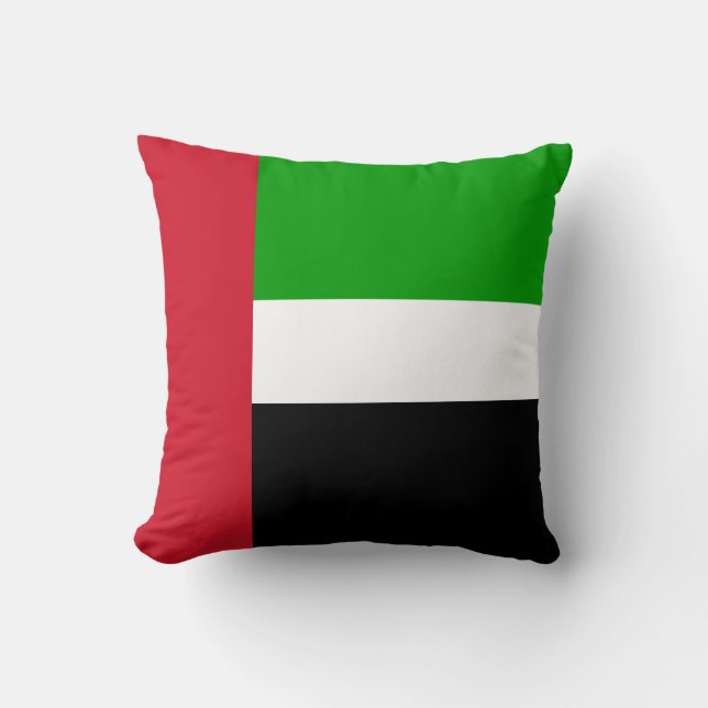 Cojín Decorativo Bandera de United Arab Emirates (Anverso)