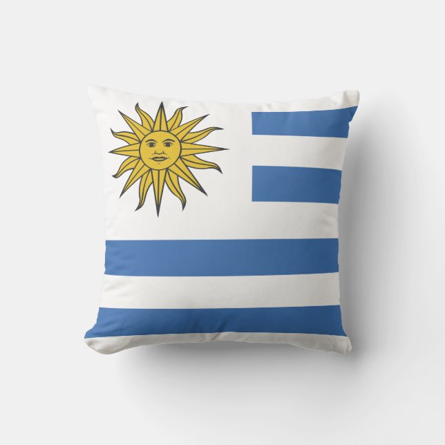 Cojín Decorativo Bandera de Uruguay (Anverso)