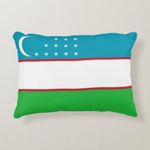 Cojín Decorativo Bandera de Uzbekistán