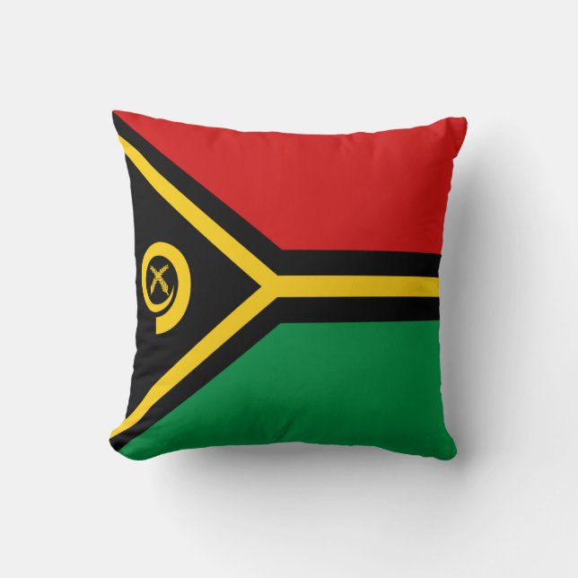 Cojín Decorativo Bandera de Vanuatu x Pillow (Anverso)