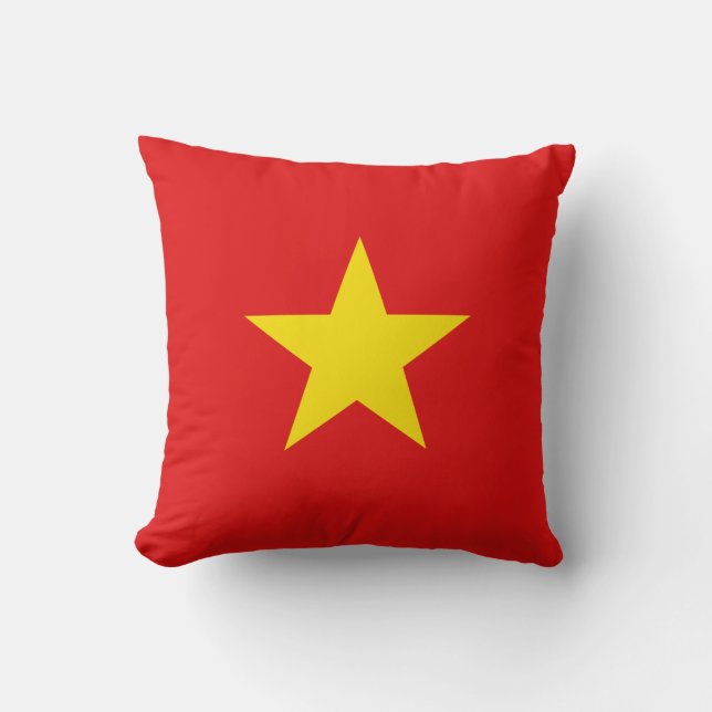 Cojín Decorativo Bandera de Vietnam x Pilar bandera (Anverso)