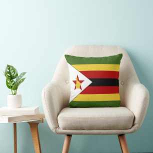 Cojín Decorativo Bandera de Zimbabue