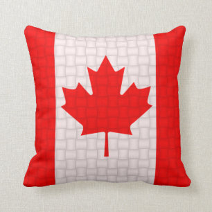 Cojín Decorativo Bandera del canadiense de Canadá