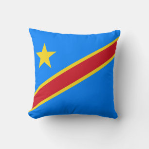 Cojín Decorativo Bandera del Congo Kinshasa