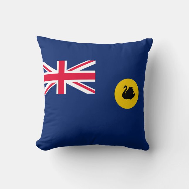 Cojín Decorativo Bandera del Estado de Australia Occidental (Anverso)