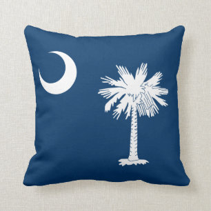Cojín Decorativo Bandera del estado de Carolina del Sur