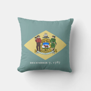 Cojín Decorativo Bandera del estado de Delaware
