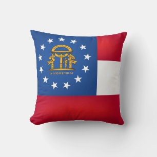 Cojín Decorativo Bandera Del Estado De Georgia De Guay