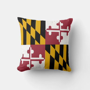 Cojín Decorativo Bandera del Estado de Maryland