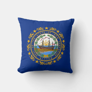 Cojín Decorativo Bandera del estado de New Hampshire