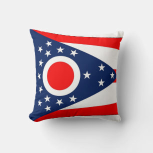 Cojín Decorativo Bandera del Estado de Ohio MoJo Pillow